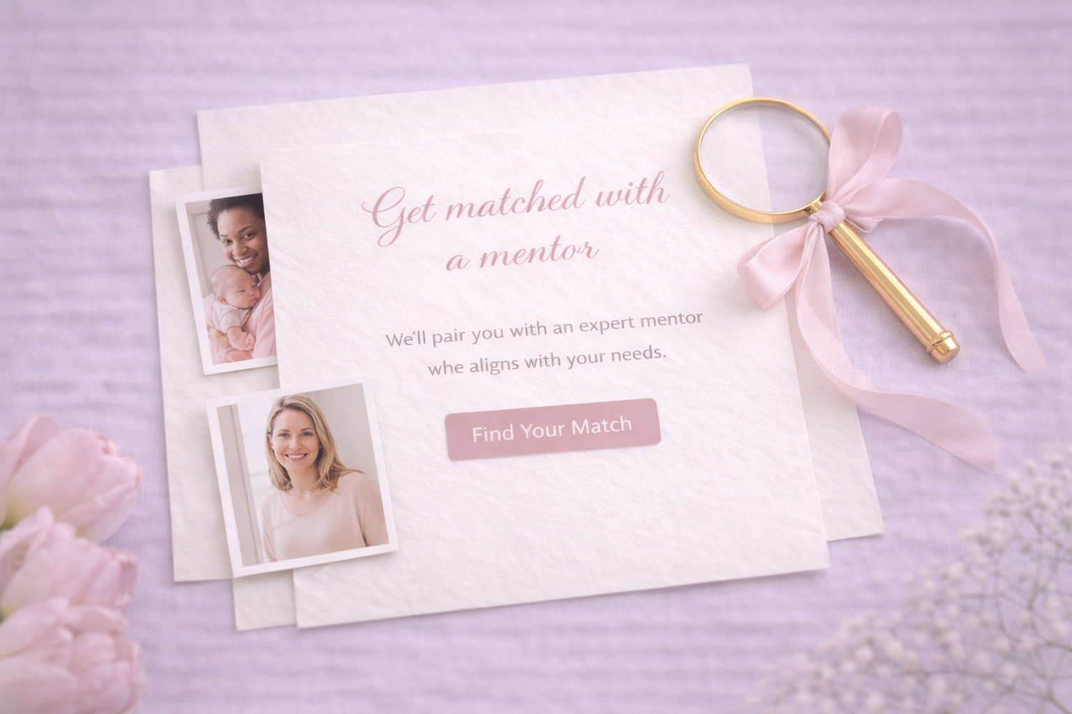 Illustration representing thoughtful mentor matching