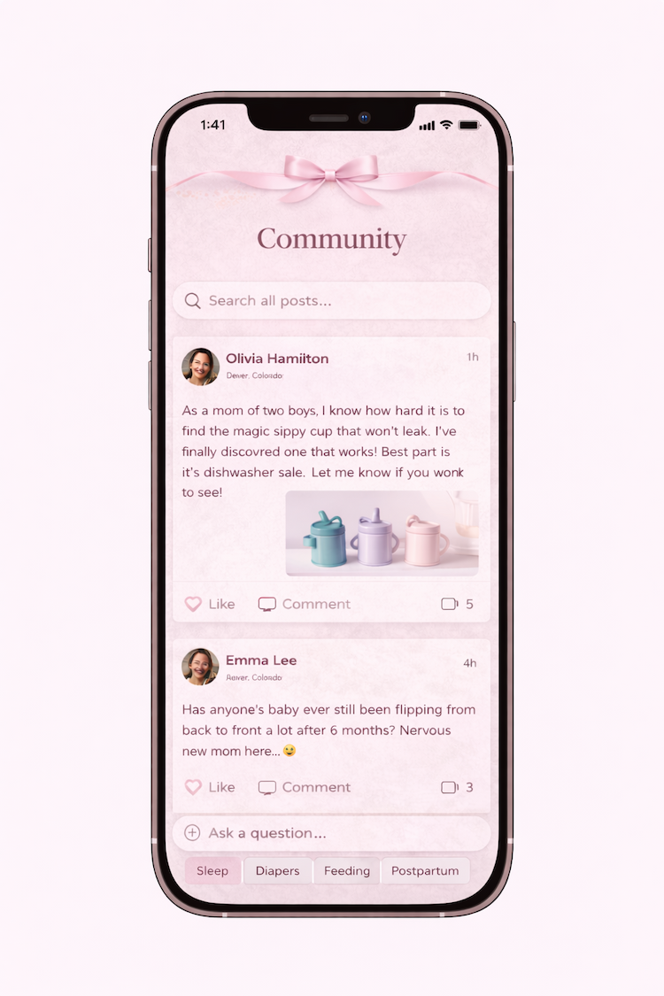 Connect preview showing gentle messaging and circle prompts